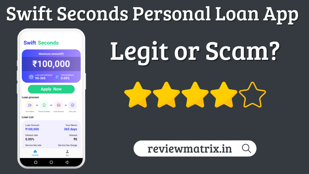 Swift Seconds Loan App Review – Real or Fake, Download, Customer Care