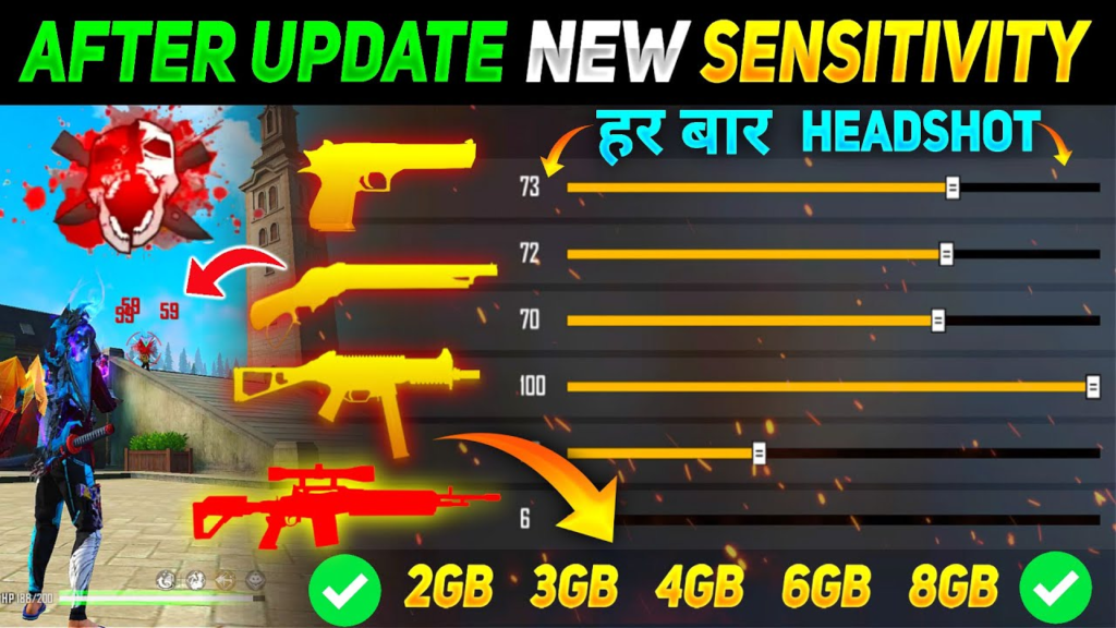 Best Settings for 100% Headshots in Free Fire