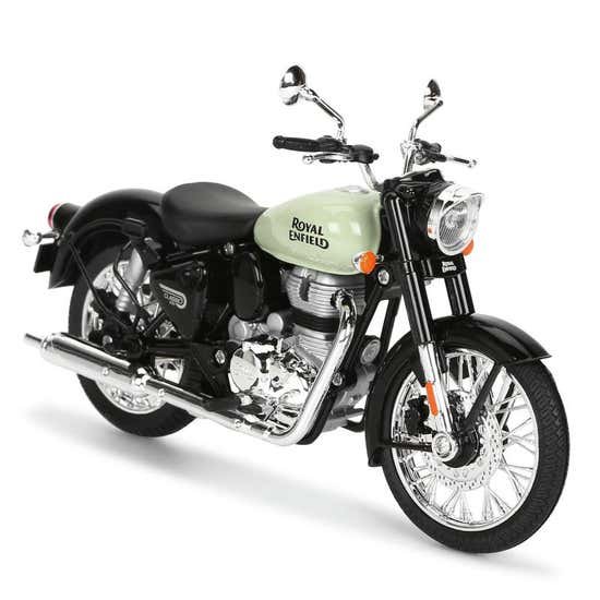A Miniature Masterpiece: Unveiling the Royal Enfield J1A Scale Model in Redditch Green